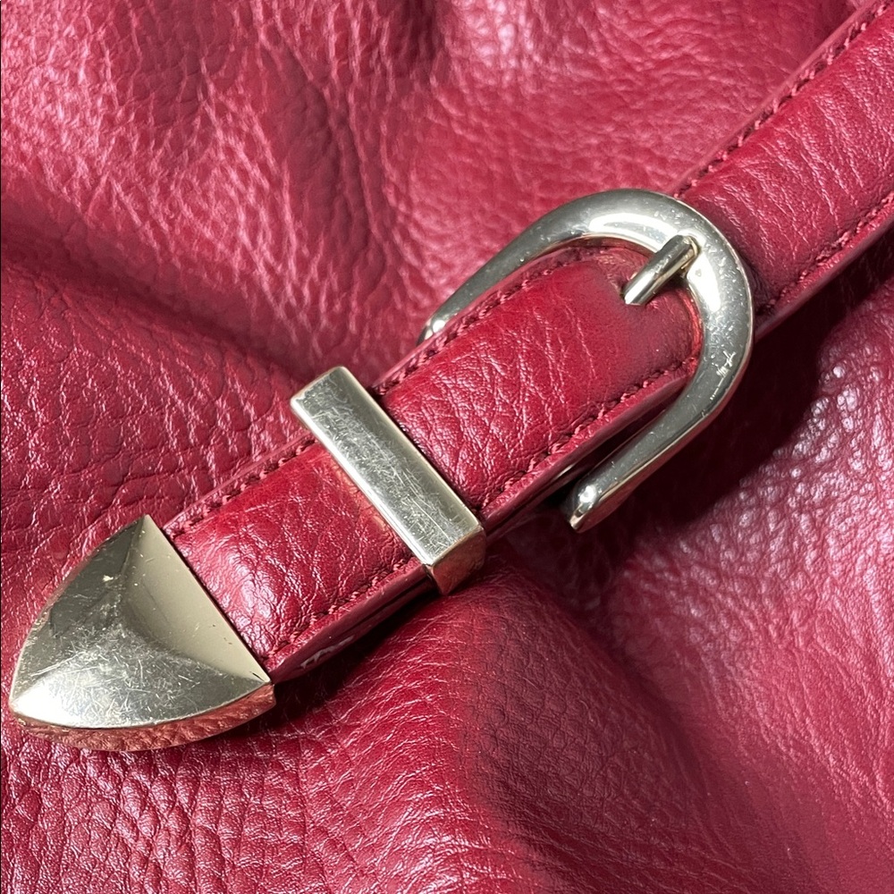 INC International Concepts Cherry Red Hobo Bag - Picture 11 of 12